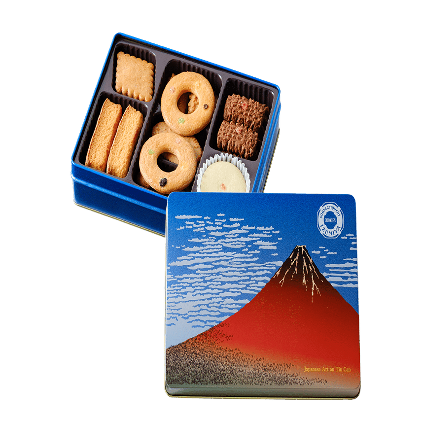 富嶽三十六景がクッキー缶に！？日本の芸術を感じる商品「浮世絵