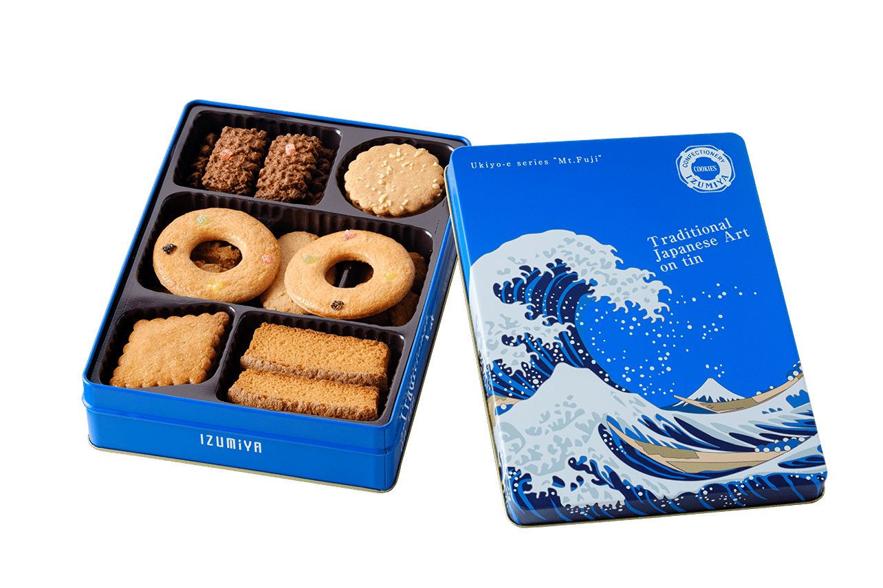 富嶽三十六景がクッキー缶に！？日本の芸術を感じる商品「浮世絵