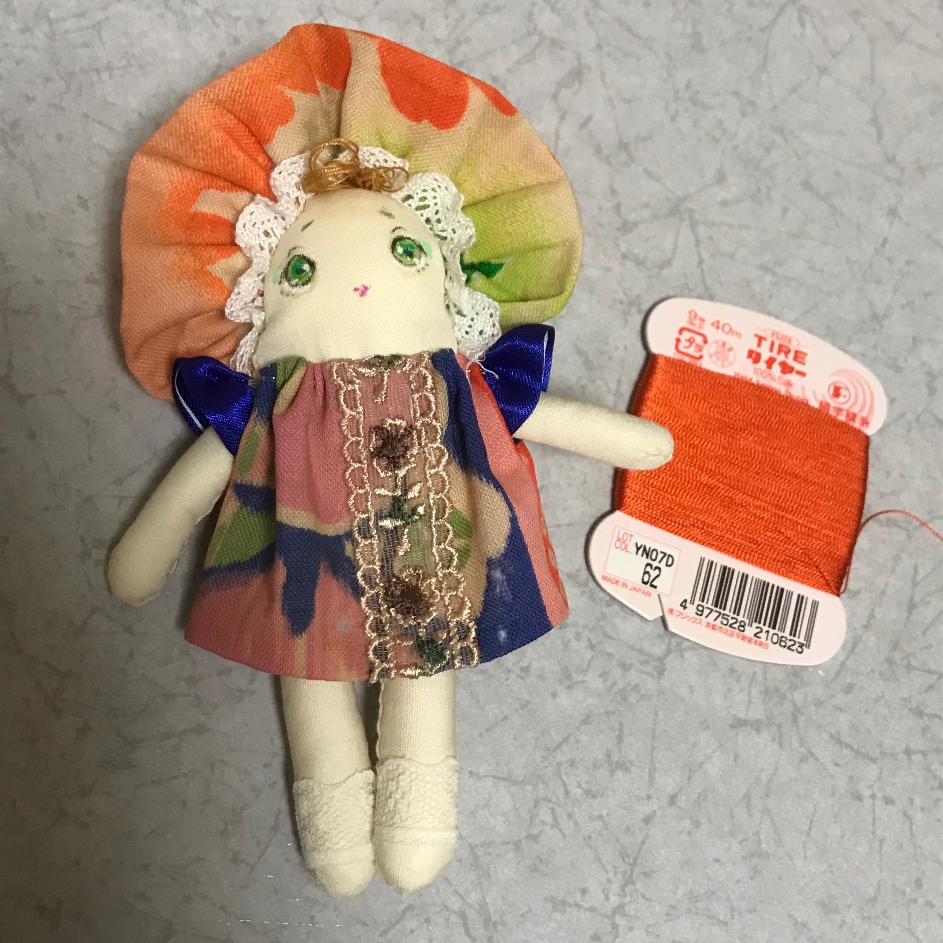 文化人形試作途中【ちくちく日記】｜fig（花福）