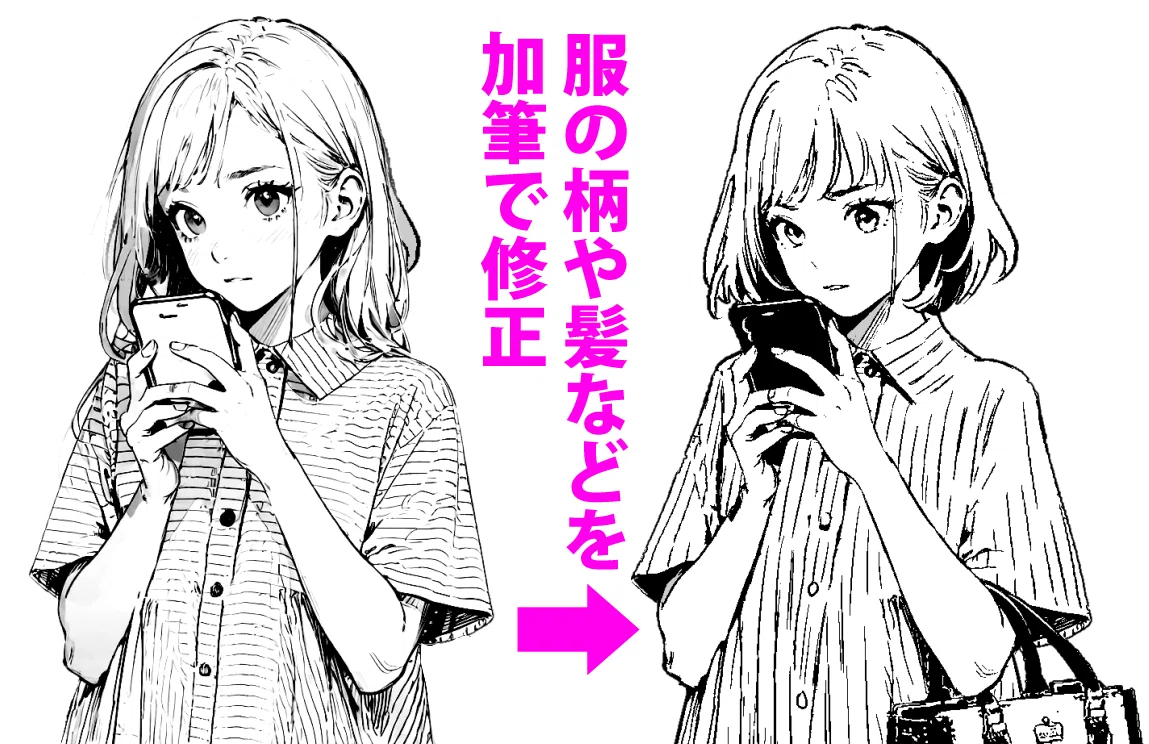 AI漫画実験／第2回】画像AIのSDXL＋加筆で、手描きに近い白黒漫画を