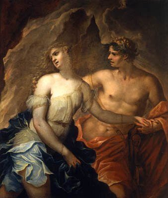 フェデリーゴ・チェルヴェッリ作の絵画「オルペウスとエウリュディケ」