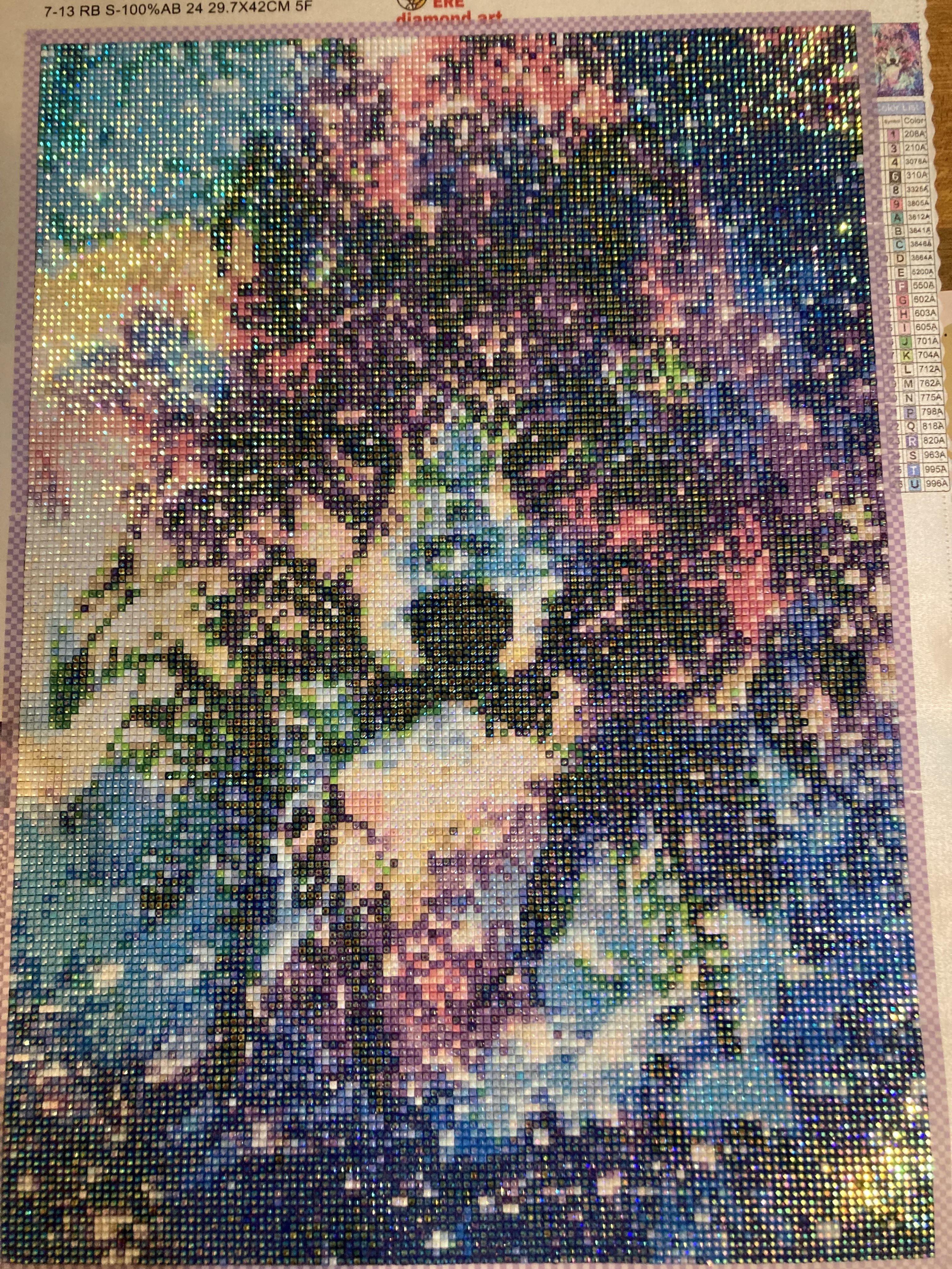 ダイヤモンドアート 6作目完成｜みかん