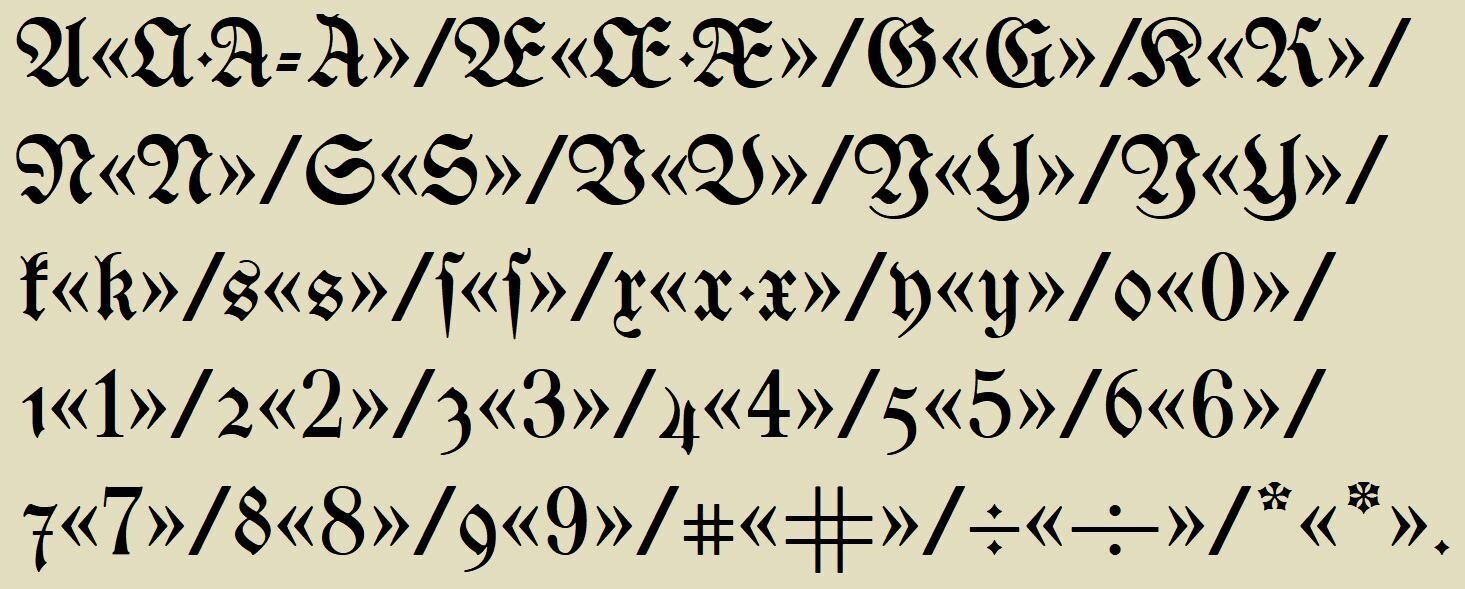 拡張ラテン文字のフラクトゥール体|Qvarie