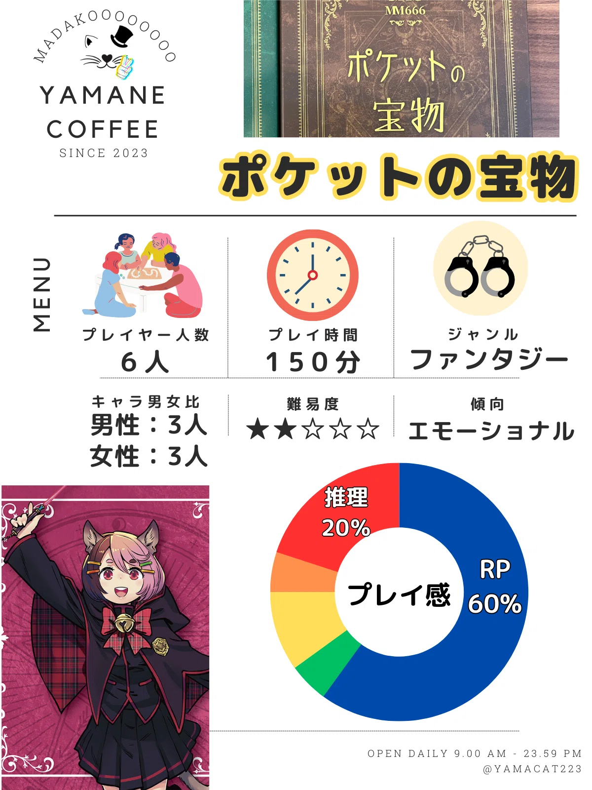 6人用】大人気”マダミス666”シリーズ「ポケットの宝物」「マスター