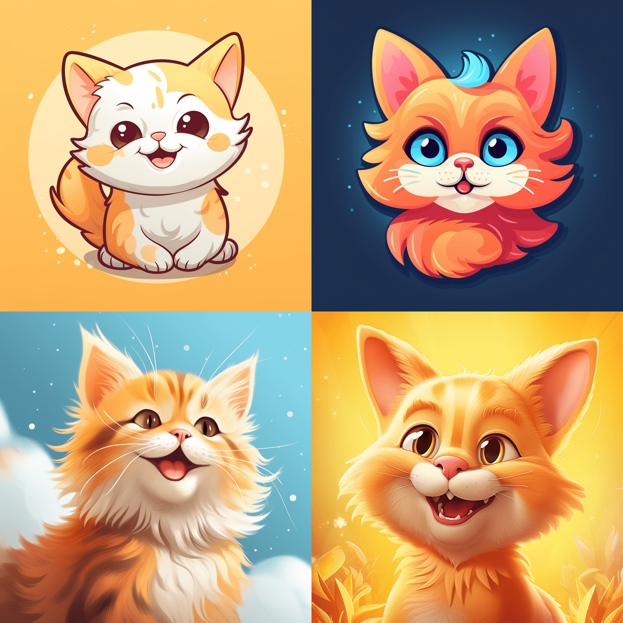 No.1☆□□☆猫だらけ45枚以上のイラスト集☆□□☆｜Midjourney