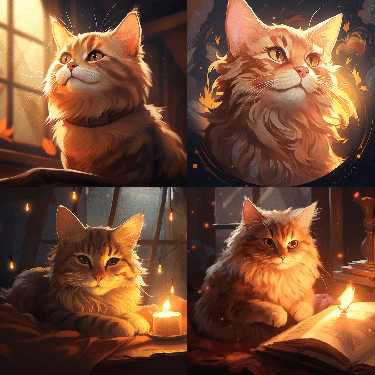 No.1☆□□☆猫だらけ45枚以上のイラスト集☆□□☆｜Midjourney