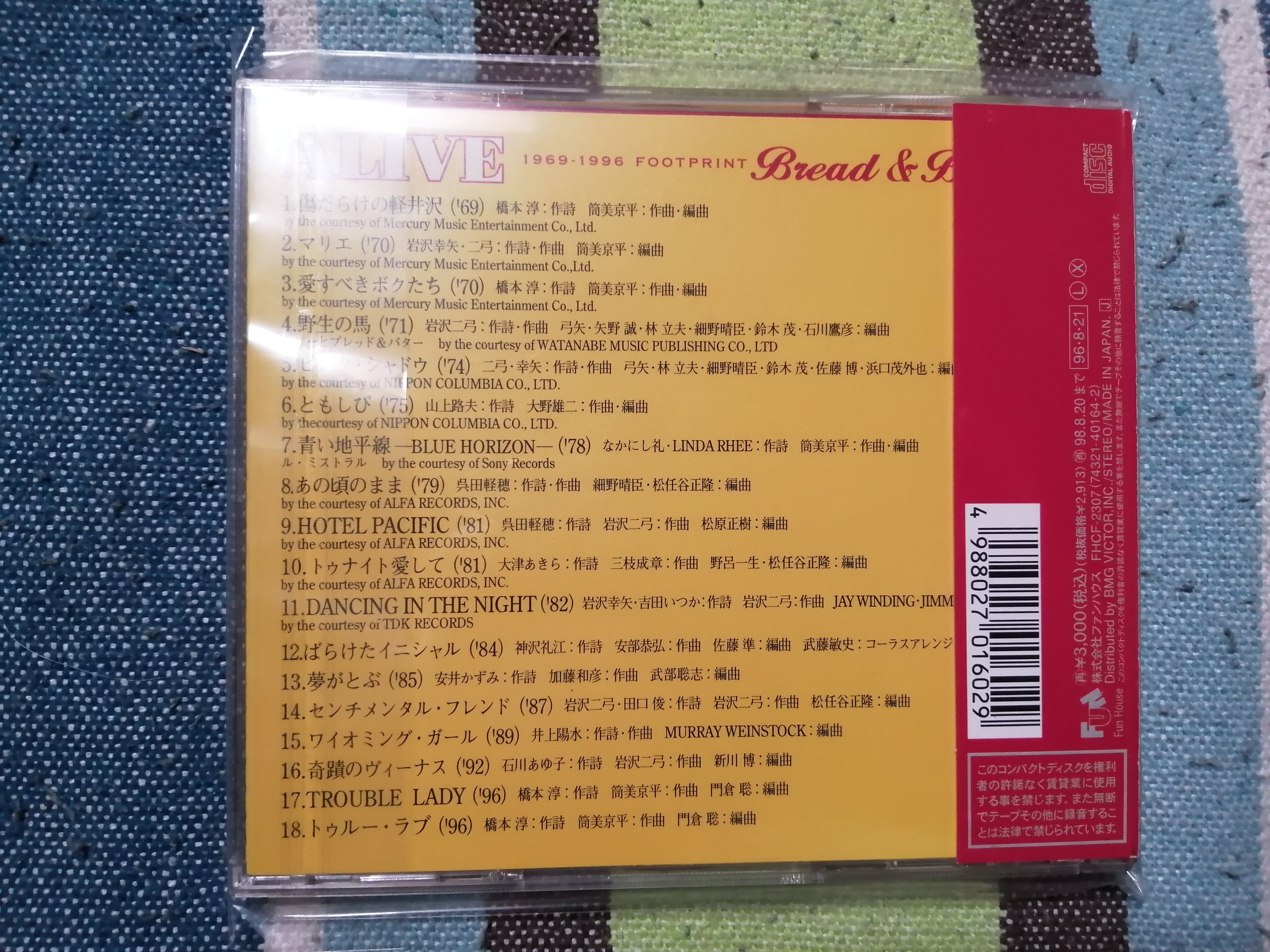 My Favourite Best Album～ブレッド＆バター『ALIVE 1969-1996