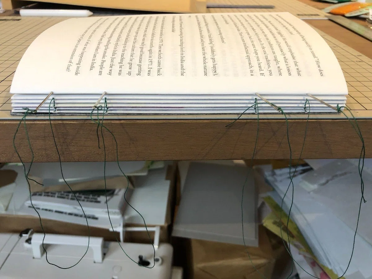 Threadbind Book How I made my book⑥ Bookbinding|sound chronicle
