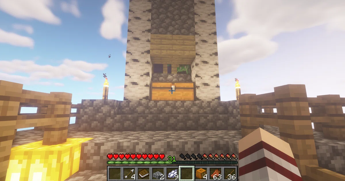 [MineCraft] SkyBlock Diary Part 4: Building a Trap Tower｜コニ