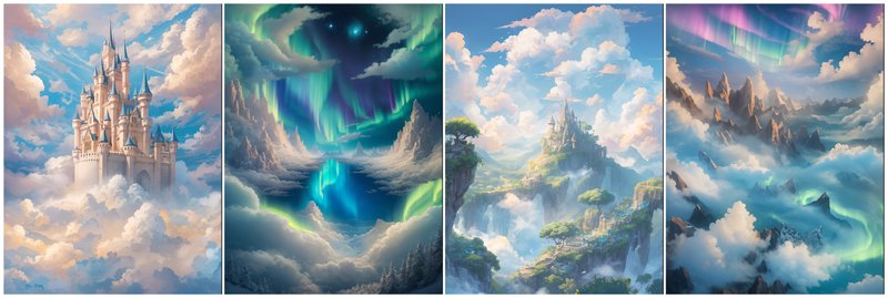 Cloud World(雲の世界)のAIイラスト