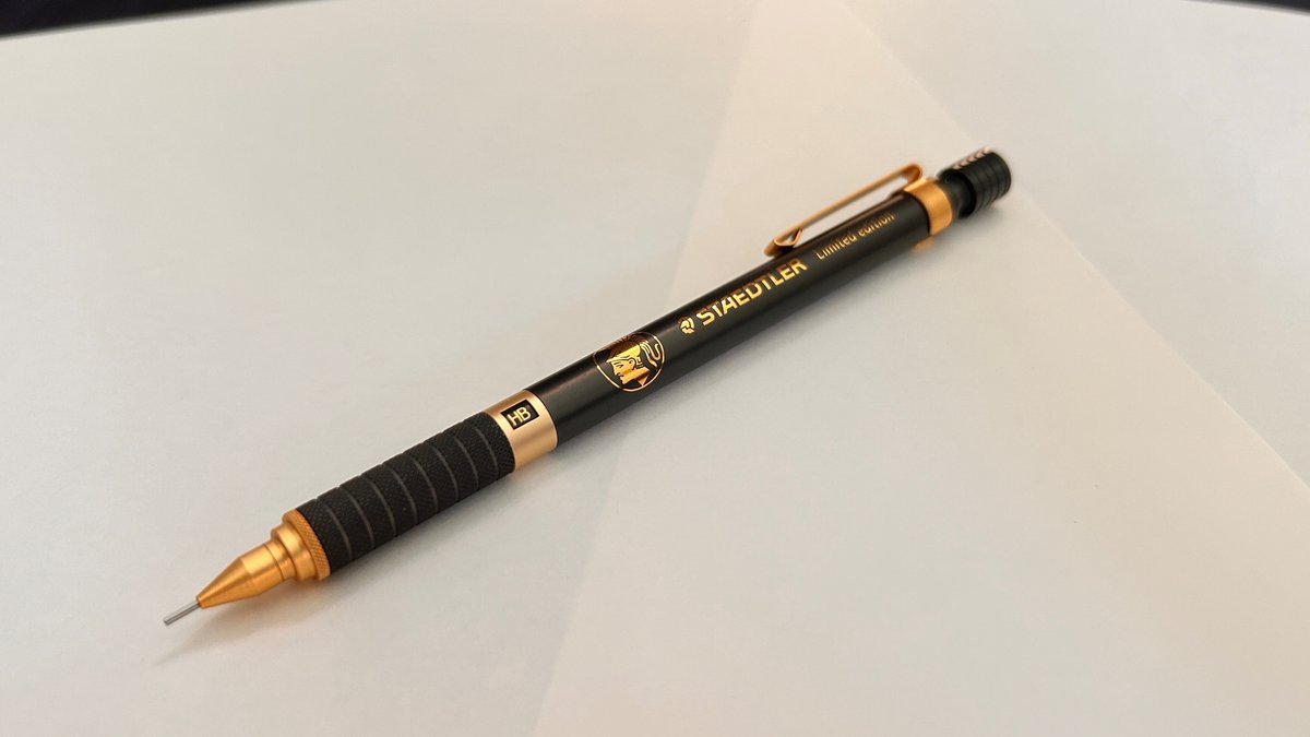 中国限定 廃番稀少】ステッドラー 925 35 シャープペン ブラックゴールド 