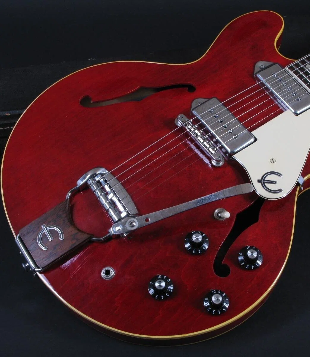 エピフォン カジノクーペ Epiphone ポット交換 ピックガード製作 