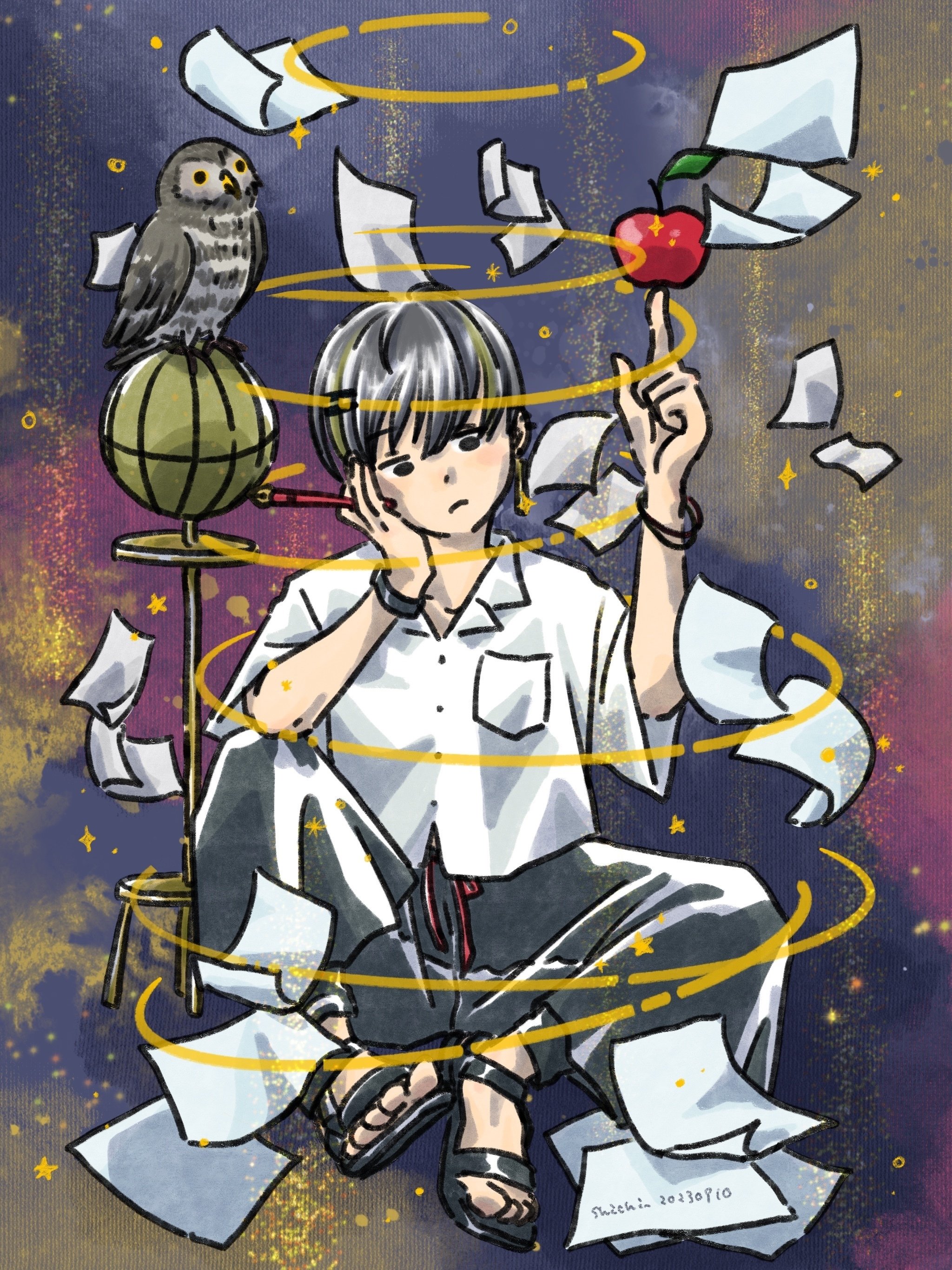 動く絵のことと、突然自分語り｜しち | 2026カレンダー配布中