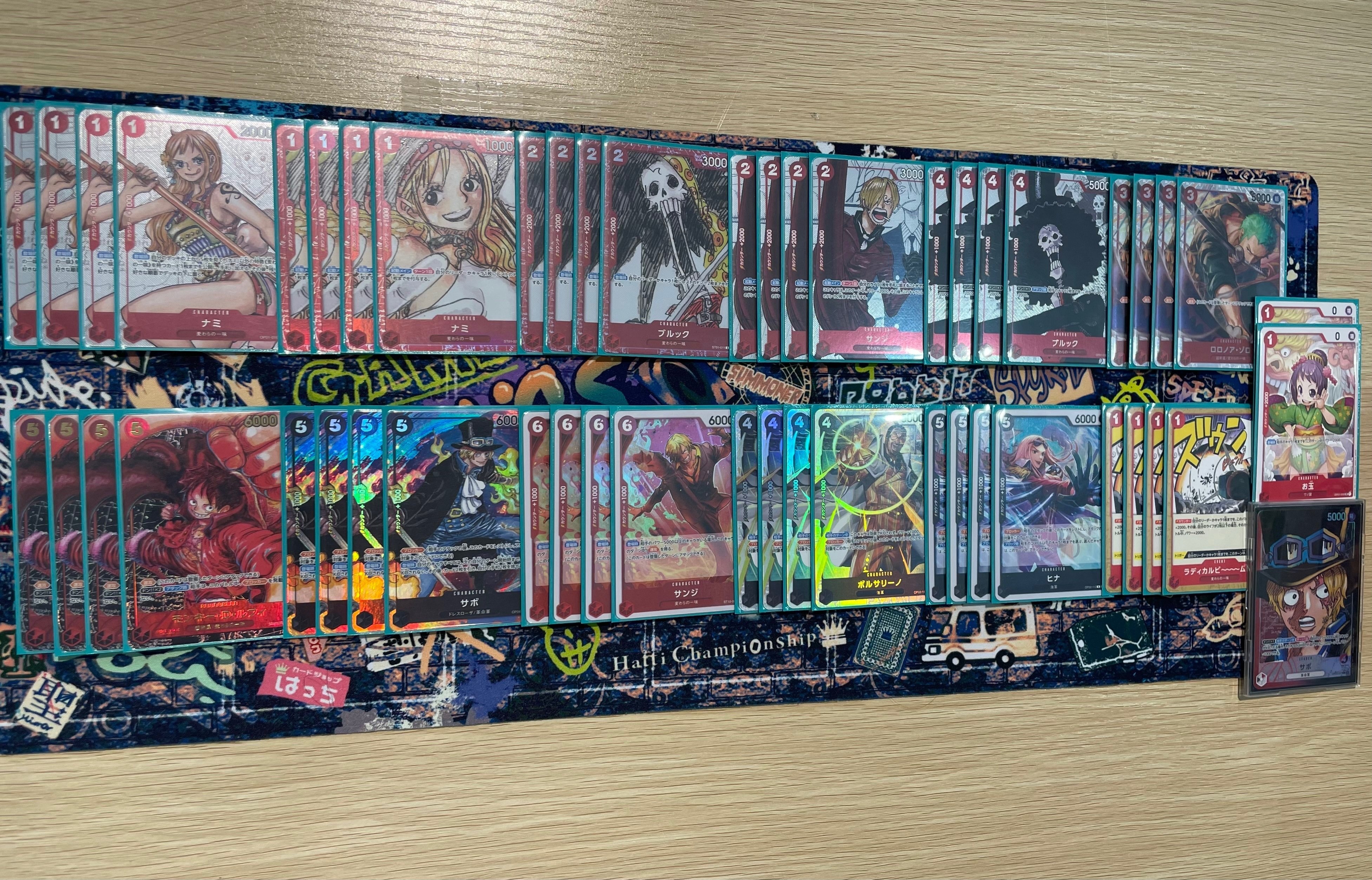【最新構築】赤黒サボ　構築済みデッキ ワンピースカードゲーム】《赤黒サボ》のデッキレシピと戦い方