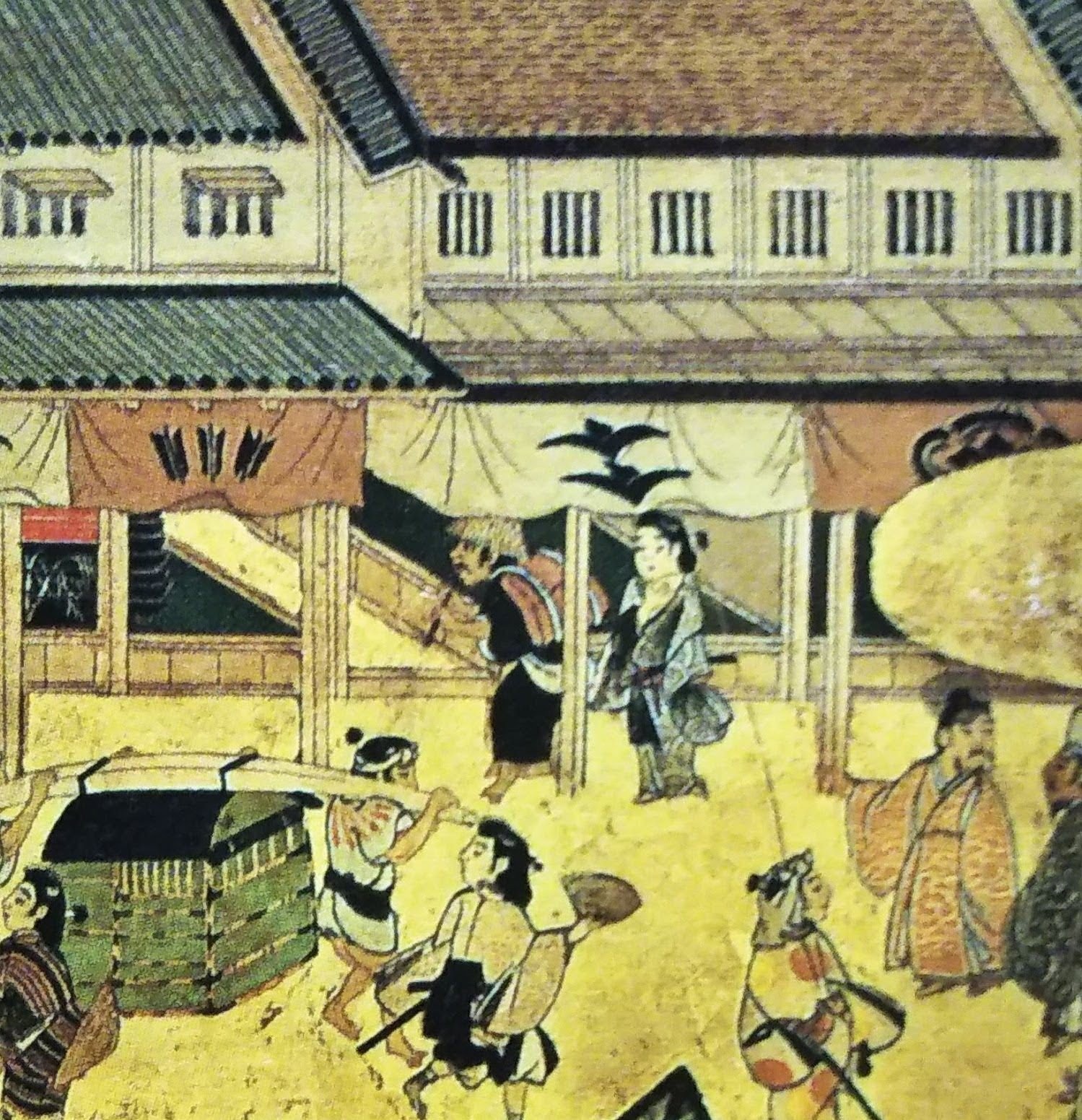 2128 機織図屏風 複製 江戸時代（17世紀） 近世初期風俗画 絵画に見る