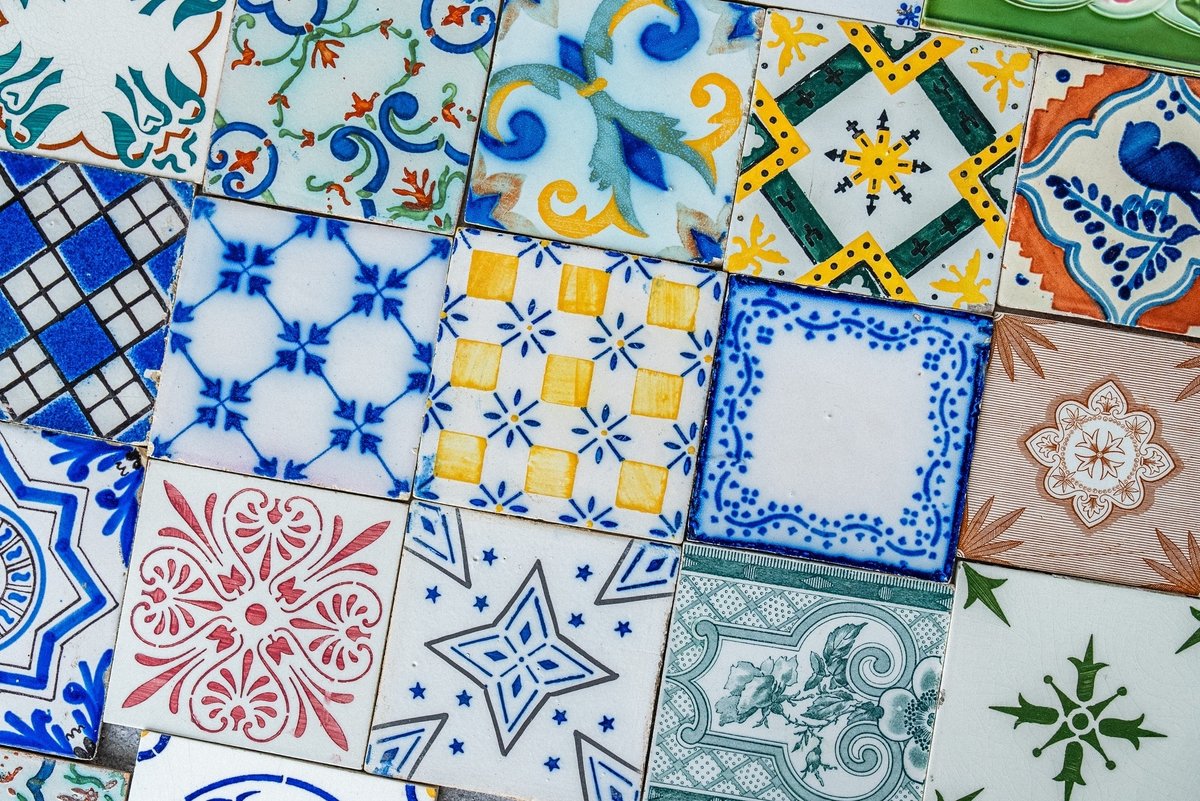 タイル 陶器 18.5cm とり アンティーク 