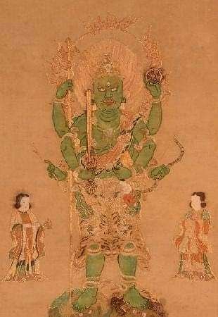 四天王寺の青い仏、庚申信仰とヴィシュヌ神｜かめのこたわし南邦夫