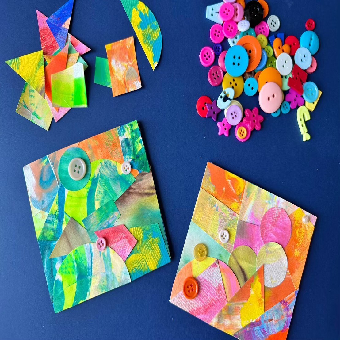 図工アイデア】アート初心者さんでも出来る！テクスチャーアートなど、簡単で楽しいアートワーク4選をご紹介✨｜合同会社anohi_おとなの図工クラブ