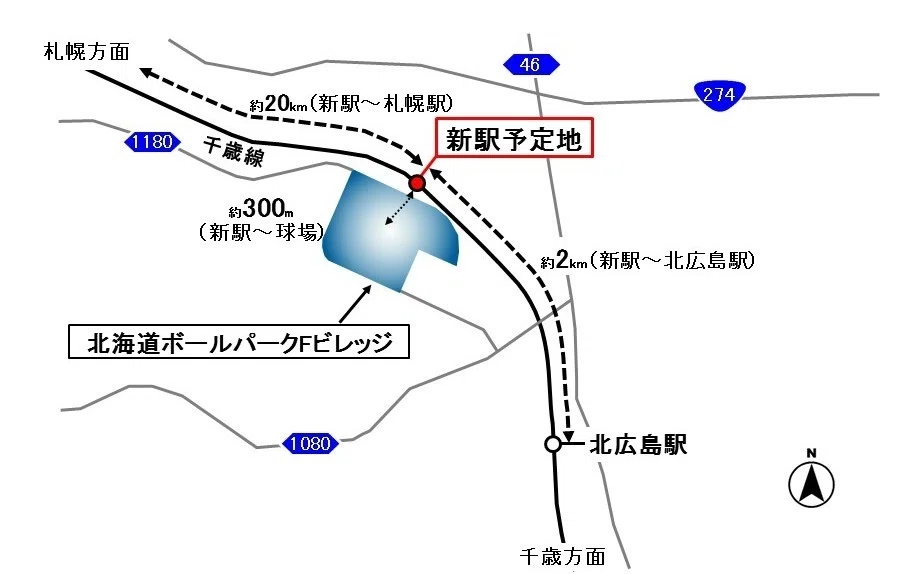 北広島】JR北海道がボールパーク新駅見直し案 費用・工期3割圧縮｜e