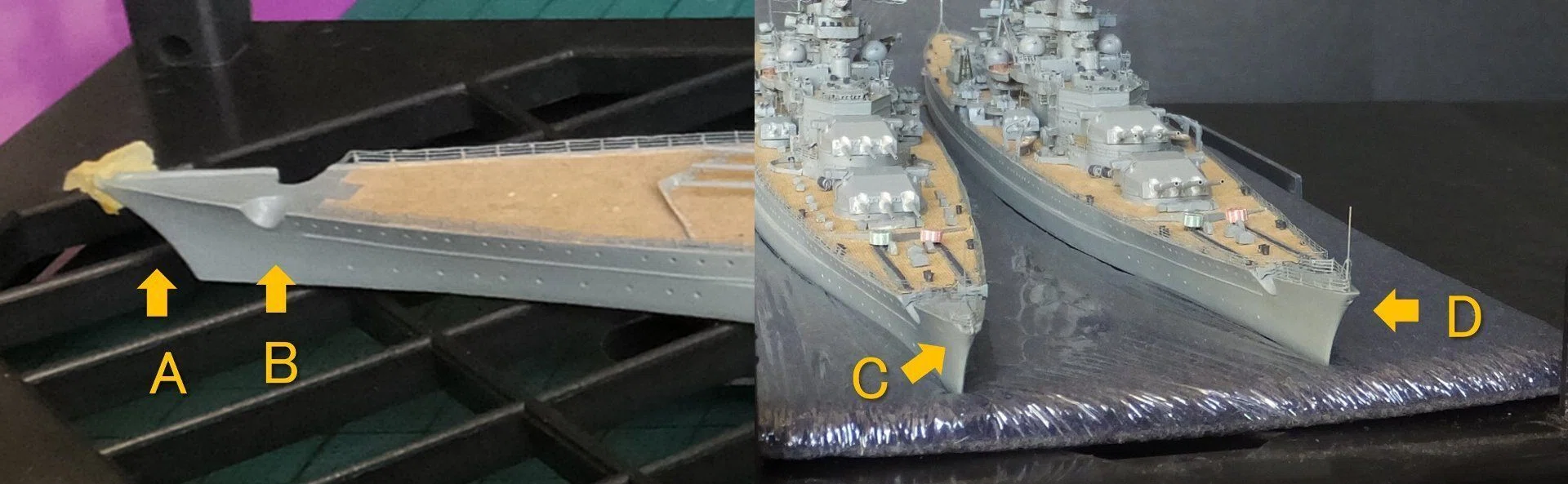 DKM Scharnhorst Class 1941 シャルンホルスト級制作記#1 (Tamiya 1