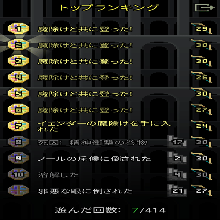 まだまだ無慈悲に挑んで414回【Shatterd Pixel Dungeon】｜にたこ
