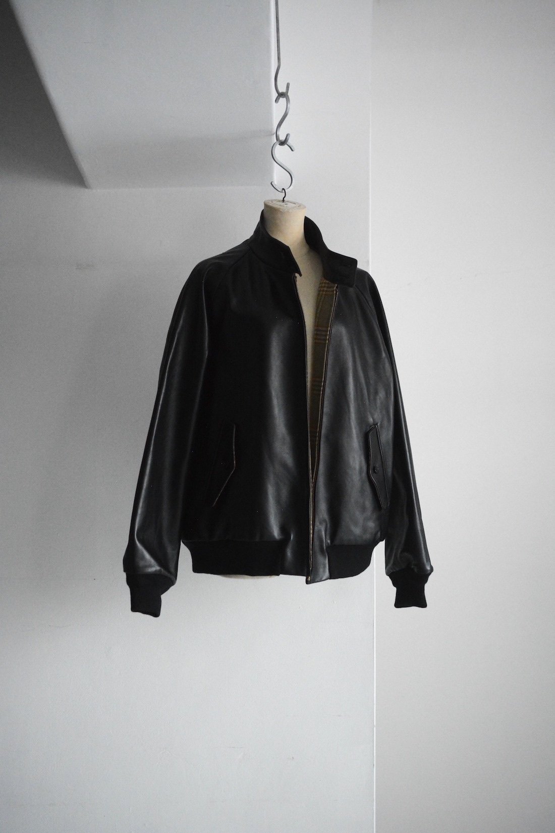 Leather Harrington Jacket - style note|nariwai no Gamao Leather Harrington Jacket - style note|nariwai no Gamao
