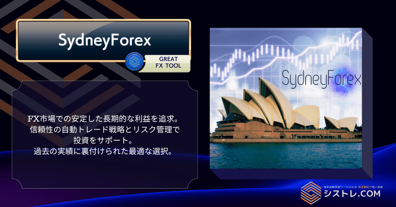 最強EAランキング第1位 SydneyForex