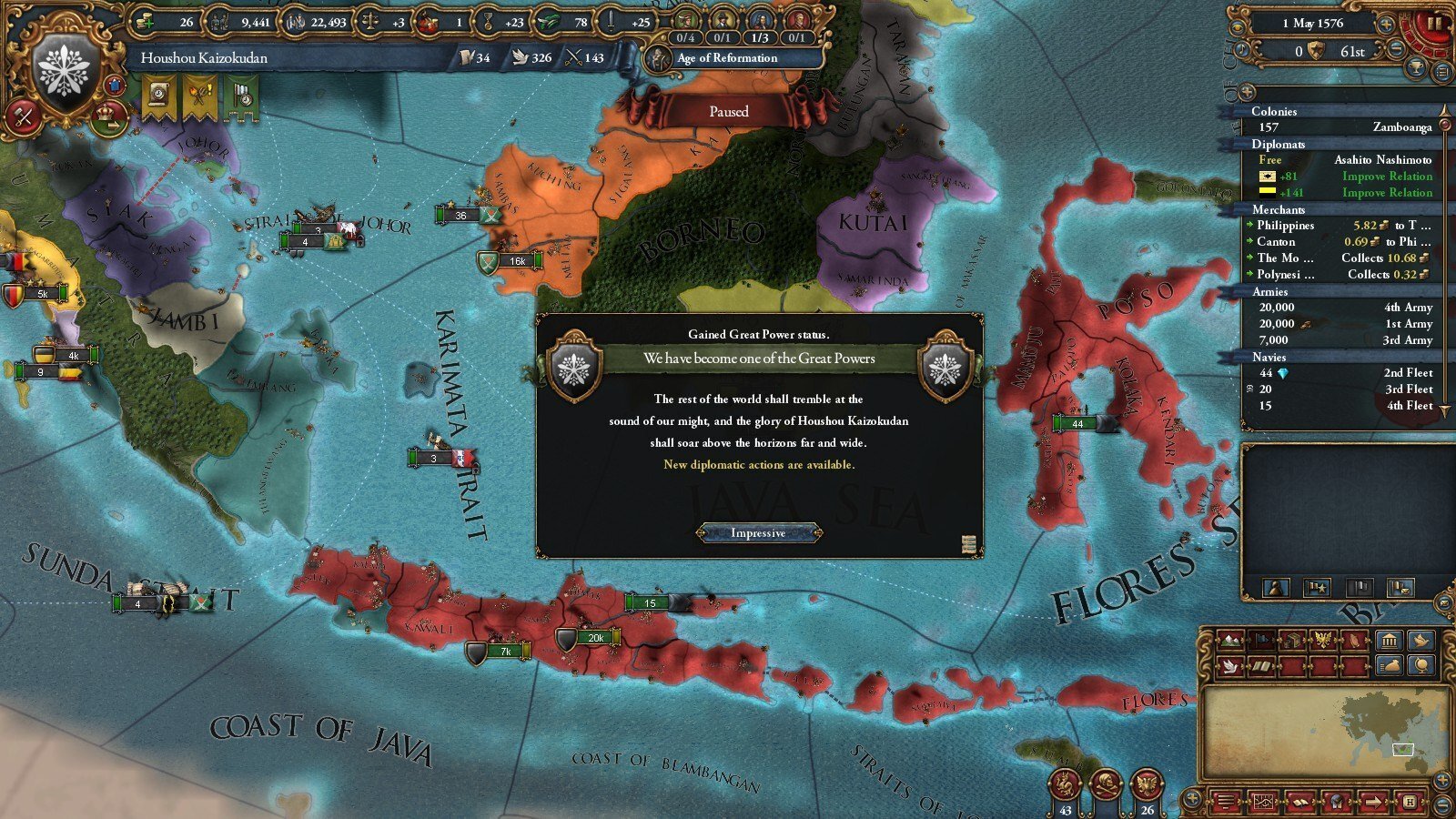 EU4】宝鐘海賊団でアジアの海を制覇したい!ーー③ |神無月健二 EU4】宝鐘海賊団でアジアの海を制覇したい!ーー③ |神無月健二