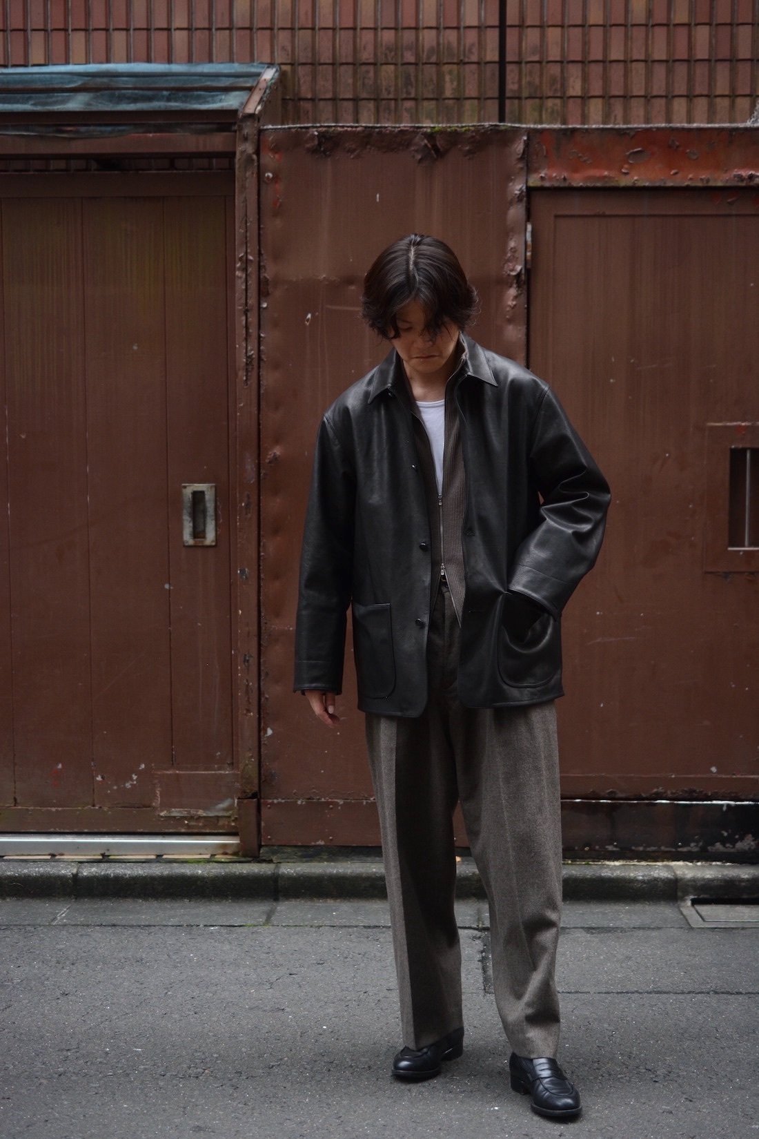 blurhms Steer Leather Coverall ブラームス レザー blurhms / STEER LEATHER COVERALL | THE LIBRARY（ザ ライブラリー