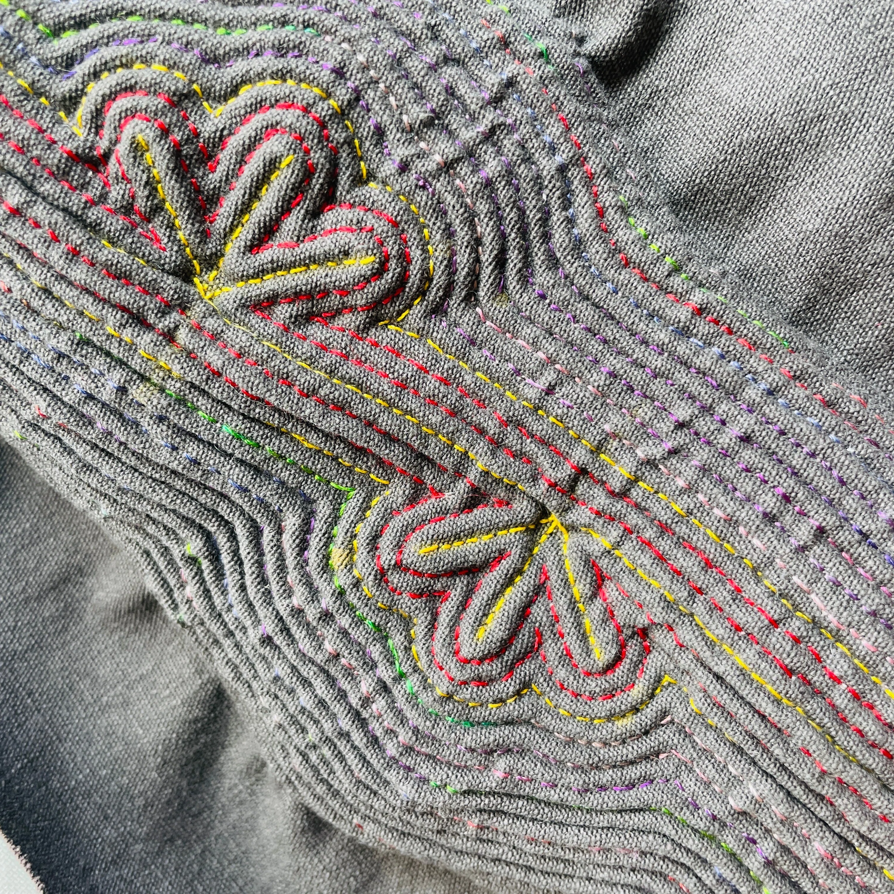 ポジャギ制作過程】セキシルヌビ、あとちょっとで完成！｜pojagi*sono