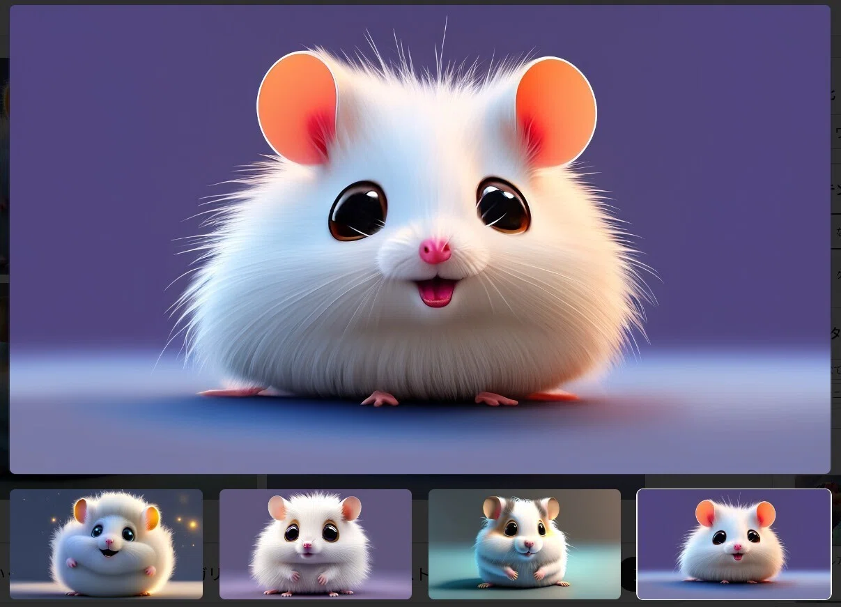 Fireflyでかわいいハムスターを生成する｜ベルベットR
