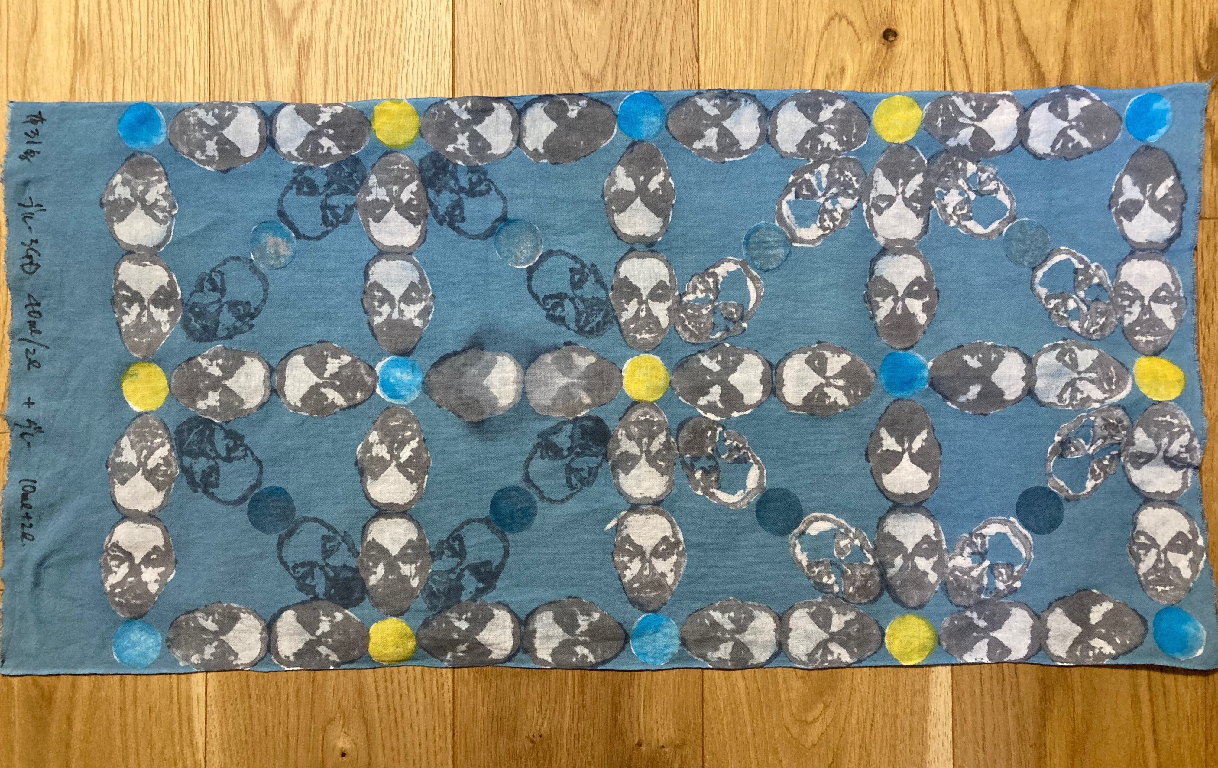 染色3)高温で溶けない浸染用防染糊｜かわな