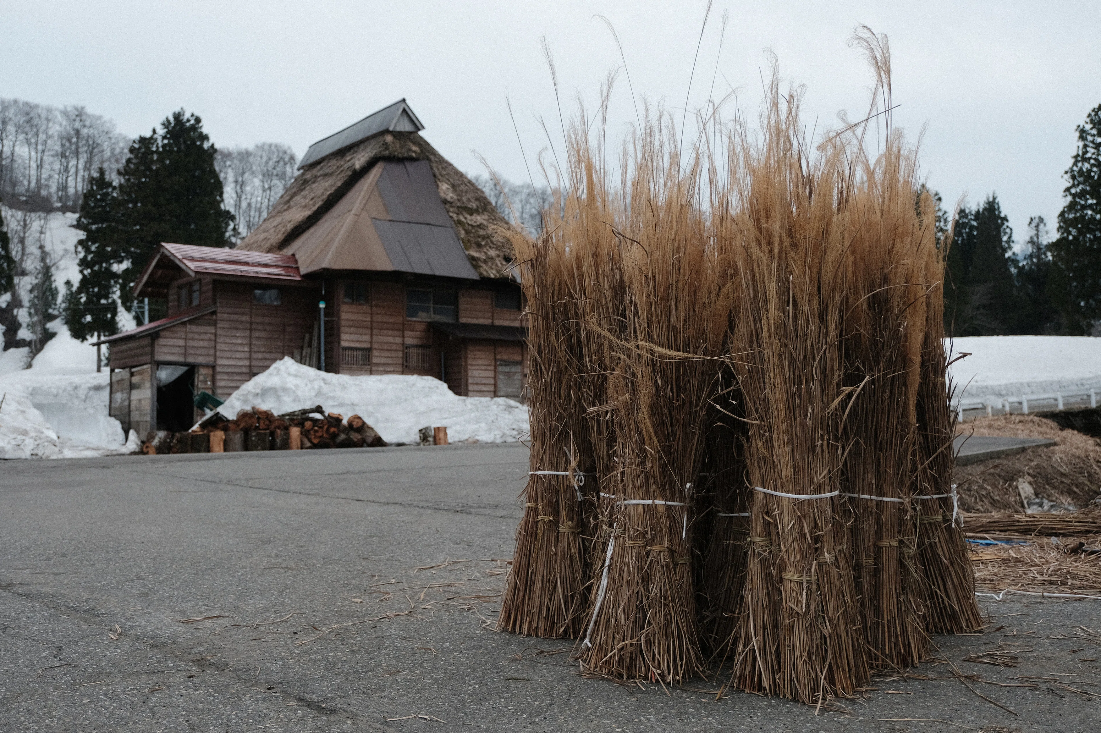 モルタルハウス 里の冬 茅葺き屋根の家 モルタルハウス 里の冬 茅葺き屋根の家 【公式通販】