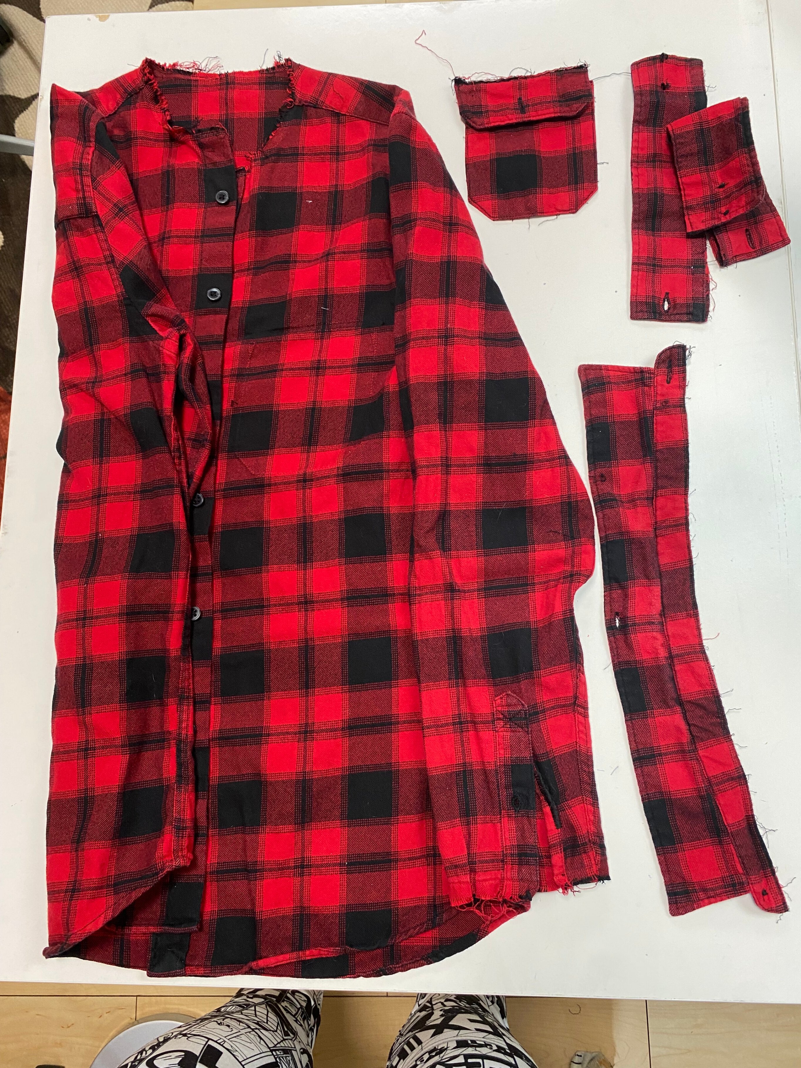 500円シャツのリメイク(写真沢山！)｜Kate and sister