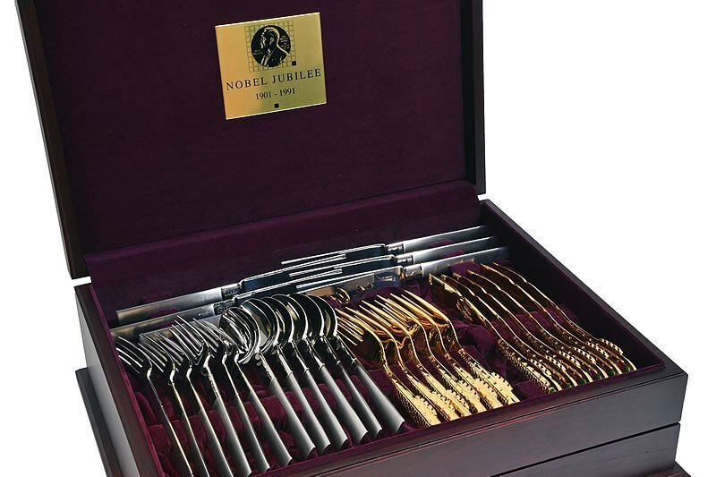 NOBEL JUBILEE カトラリーセット 1901-1991 椿】未使用【NOBEL JUBILEE