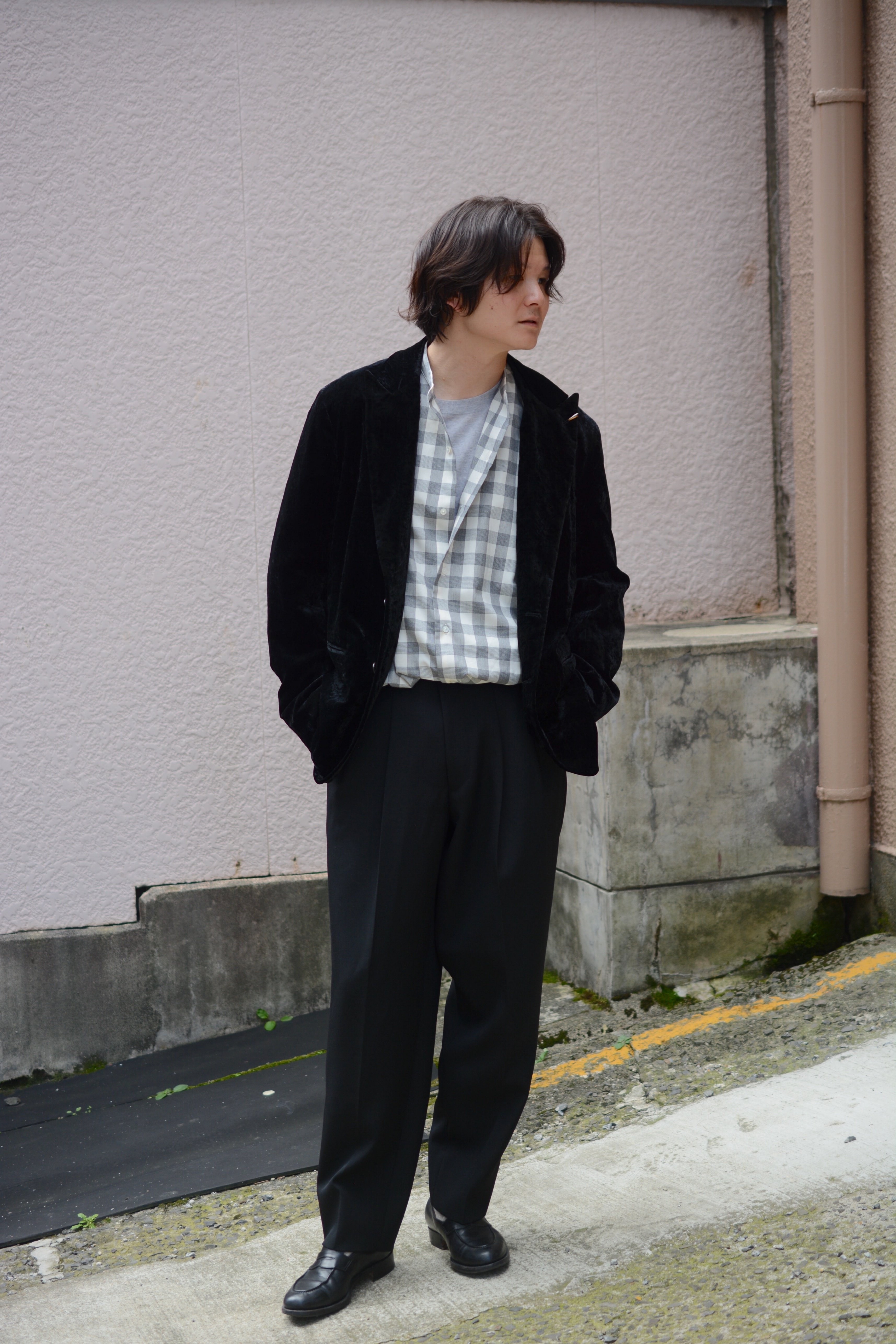 新品 HEUGN Oliver VELVET Black サイズ1 新品 HEUGN Oliver VELVET Black サイズ1