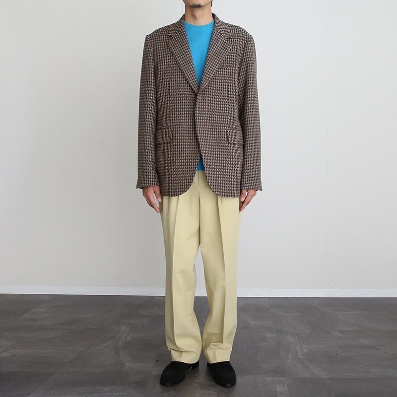 AURALEE】BRITISH WOOL TWEED OVER JACKET / 日常に溶け込む 