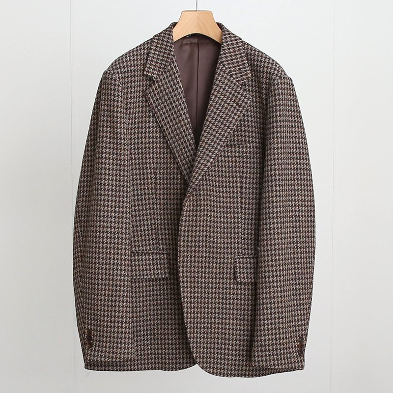 AURALEE】BRITISH WOOL TWEED OVER JACKET / 日常に溶け込む