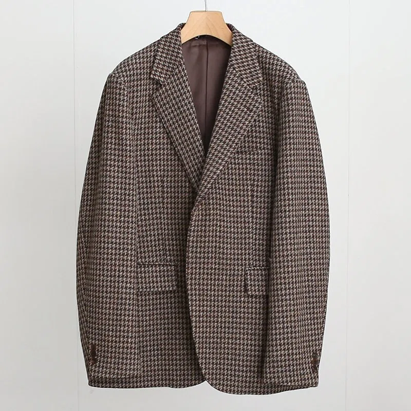 AURALEE】BRITISH WOOL TWEED OVER JACKET / 日常に溶け込む 