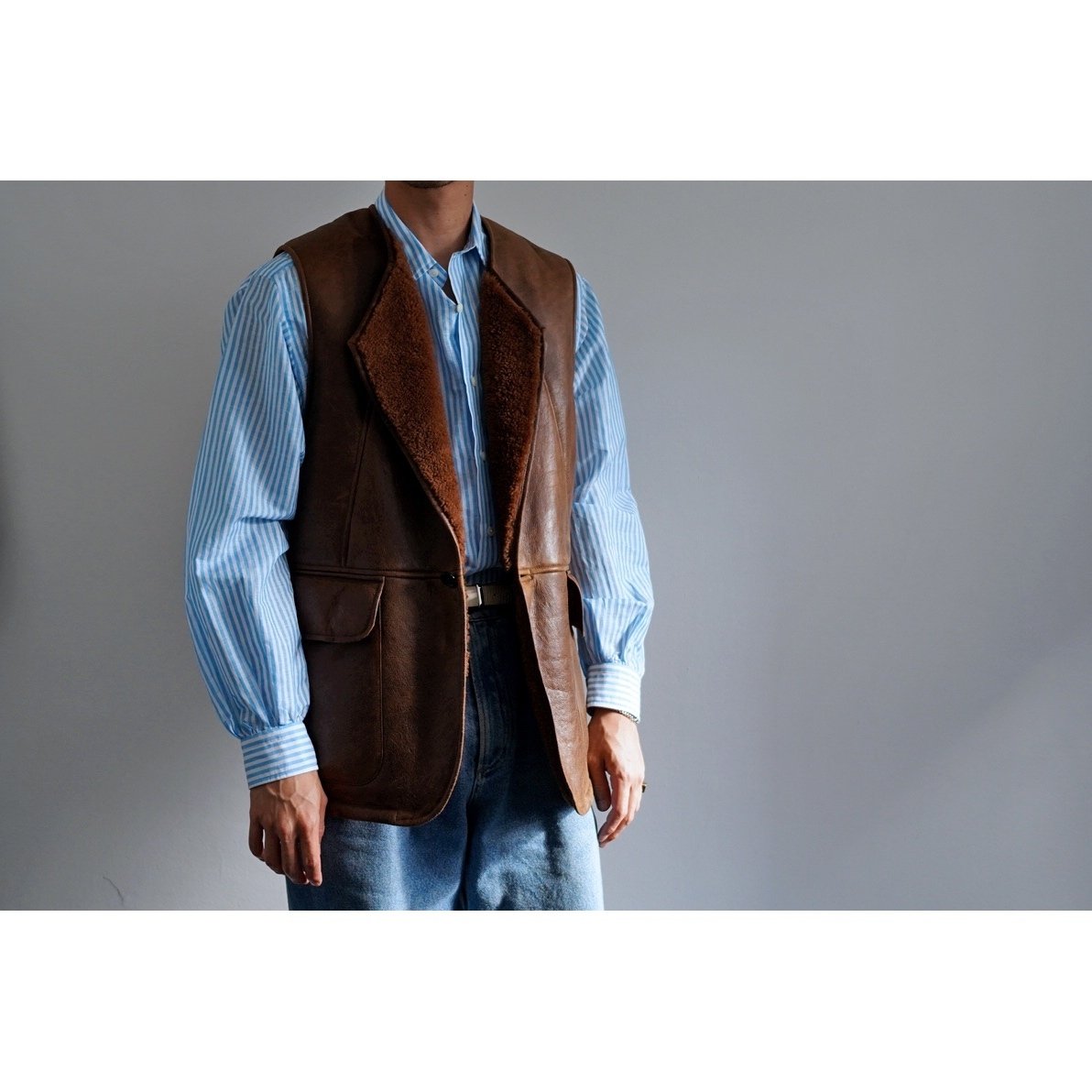 Niceness Mauro 詳し ムートン ベスト 希少 サイズ M Niceness Mauro 詳し ムートン ベスト 希少 サイズ M