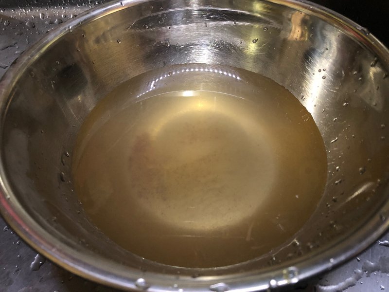 小豆を洗った時に出る茶色い色が渋み成分