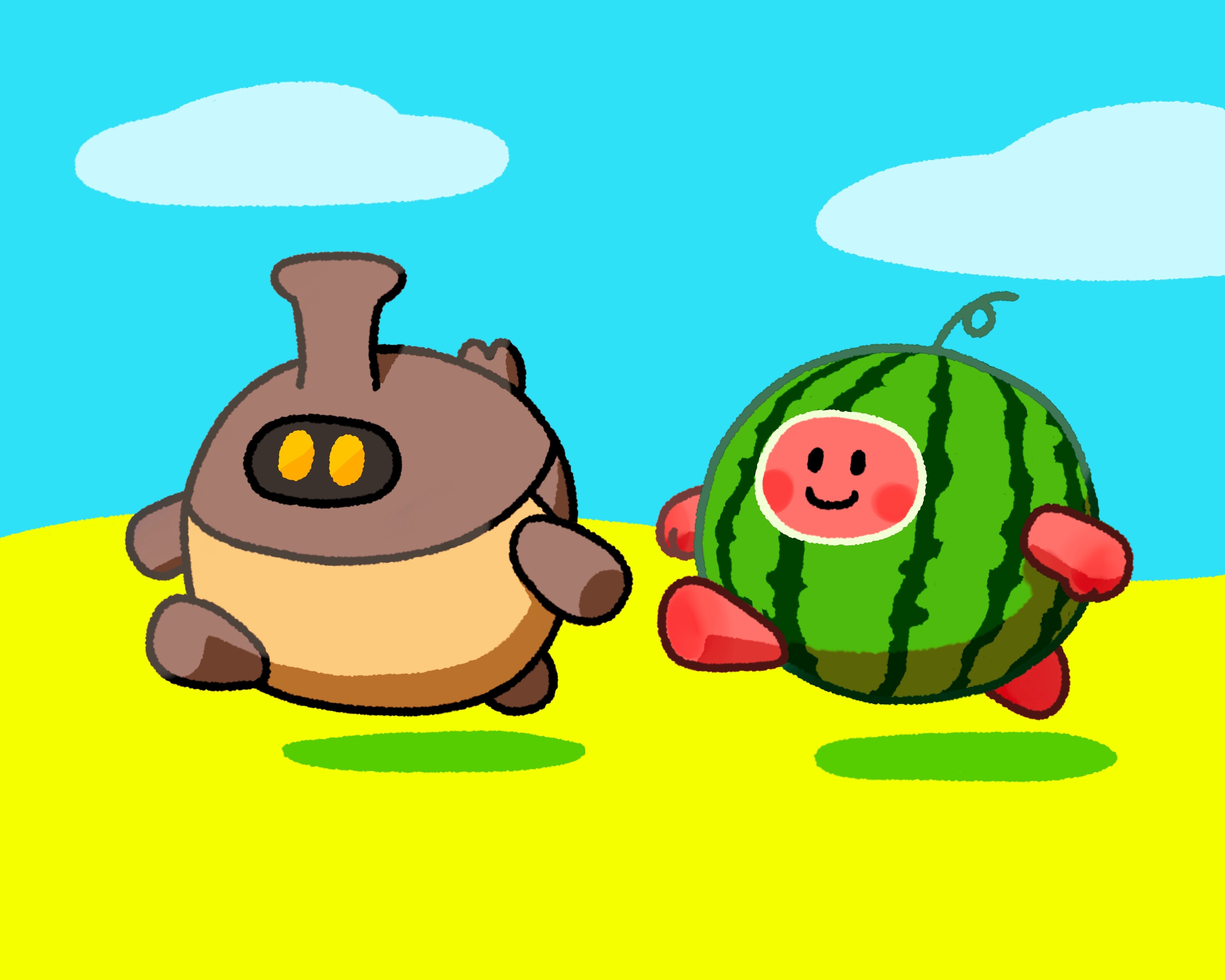 158カブトムシのイラストの紹介｜テツロウ（イラストレーター）