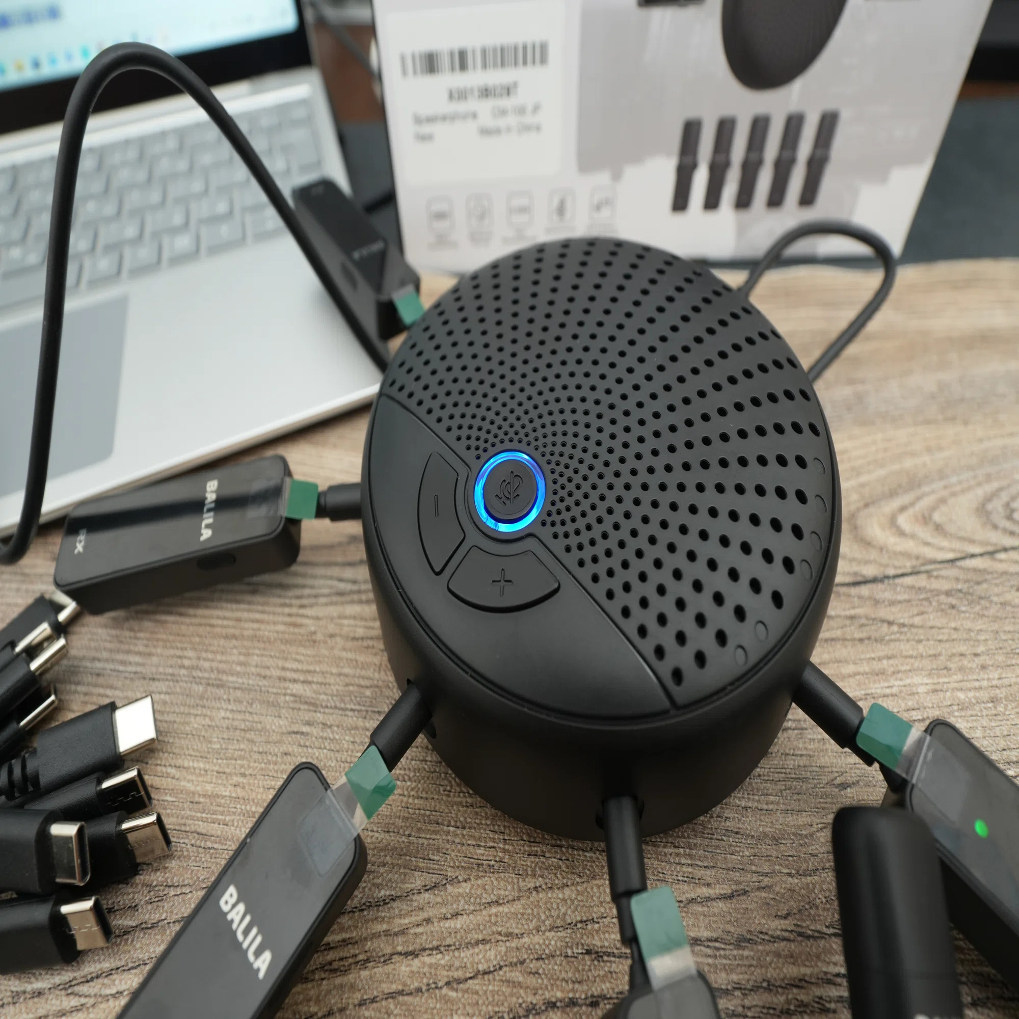 レビュー品】5個もマイクがつながるBALILA CM-100 スピーカーフォン 