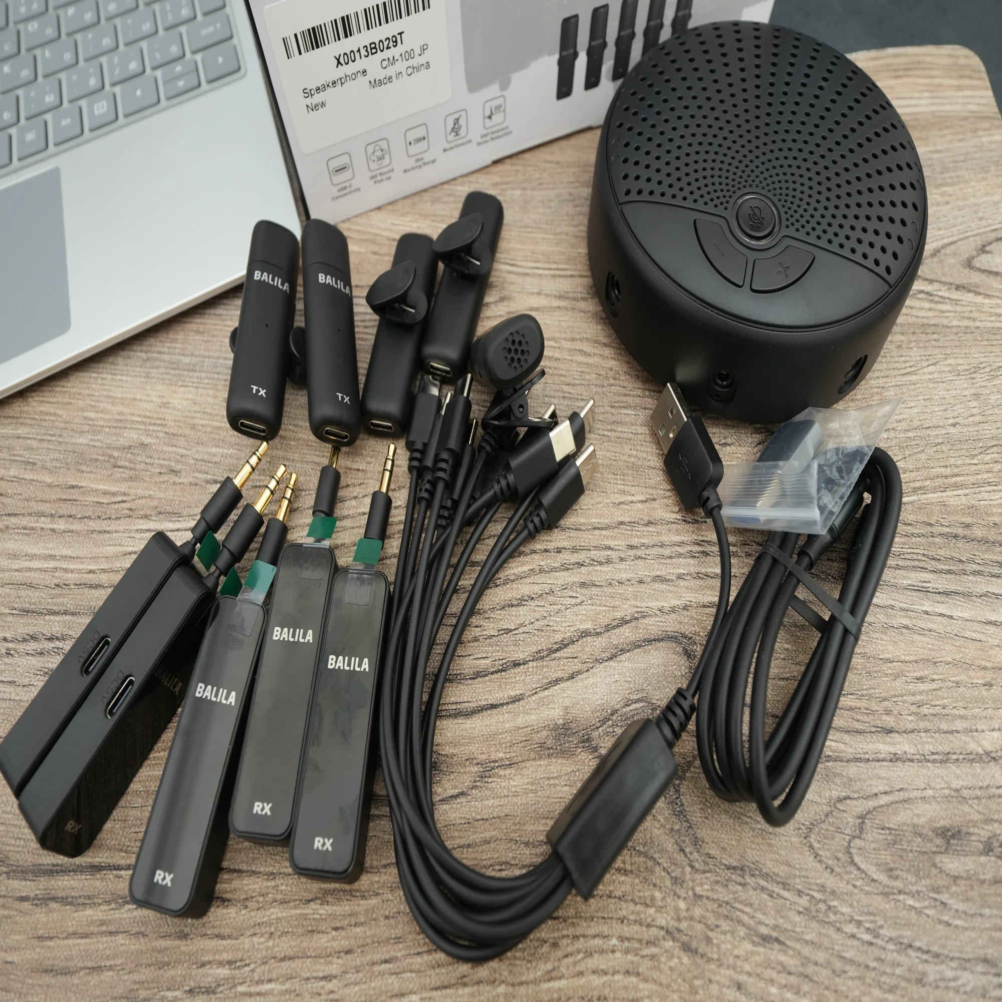 レビュー品】5個もマイクがつながるBALILA CM-100 スピーカーフォン 