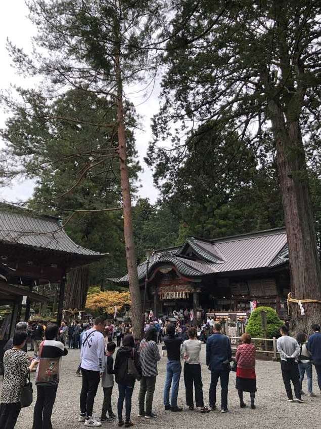 北口本宮富士浅間神社の境内の様子