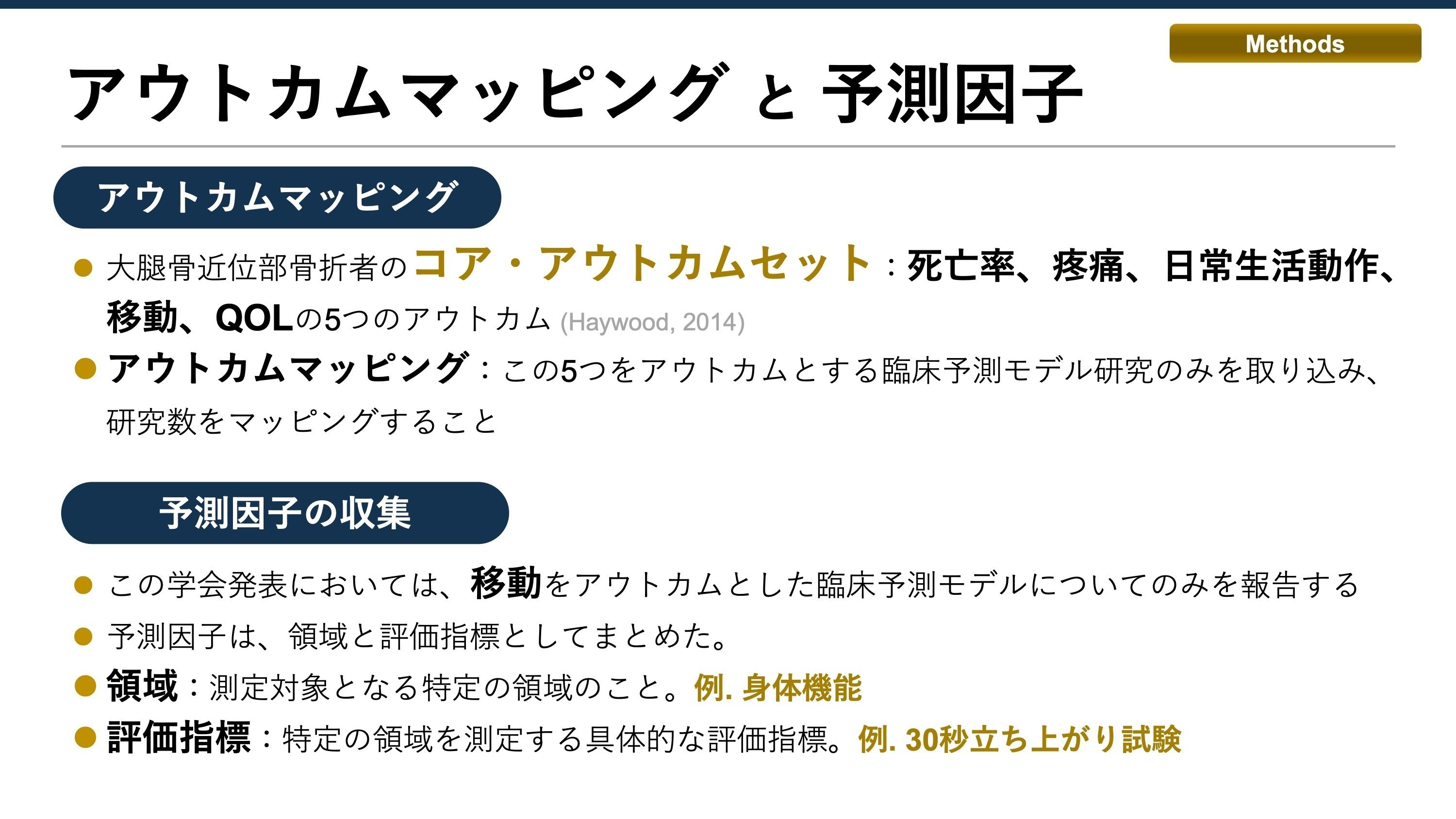 大腿骨近位部骨折患者における臨床予測モデルに関する