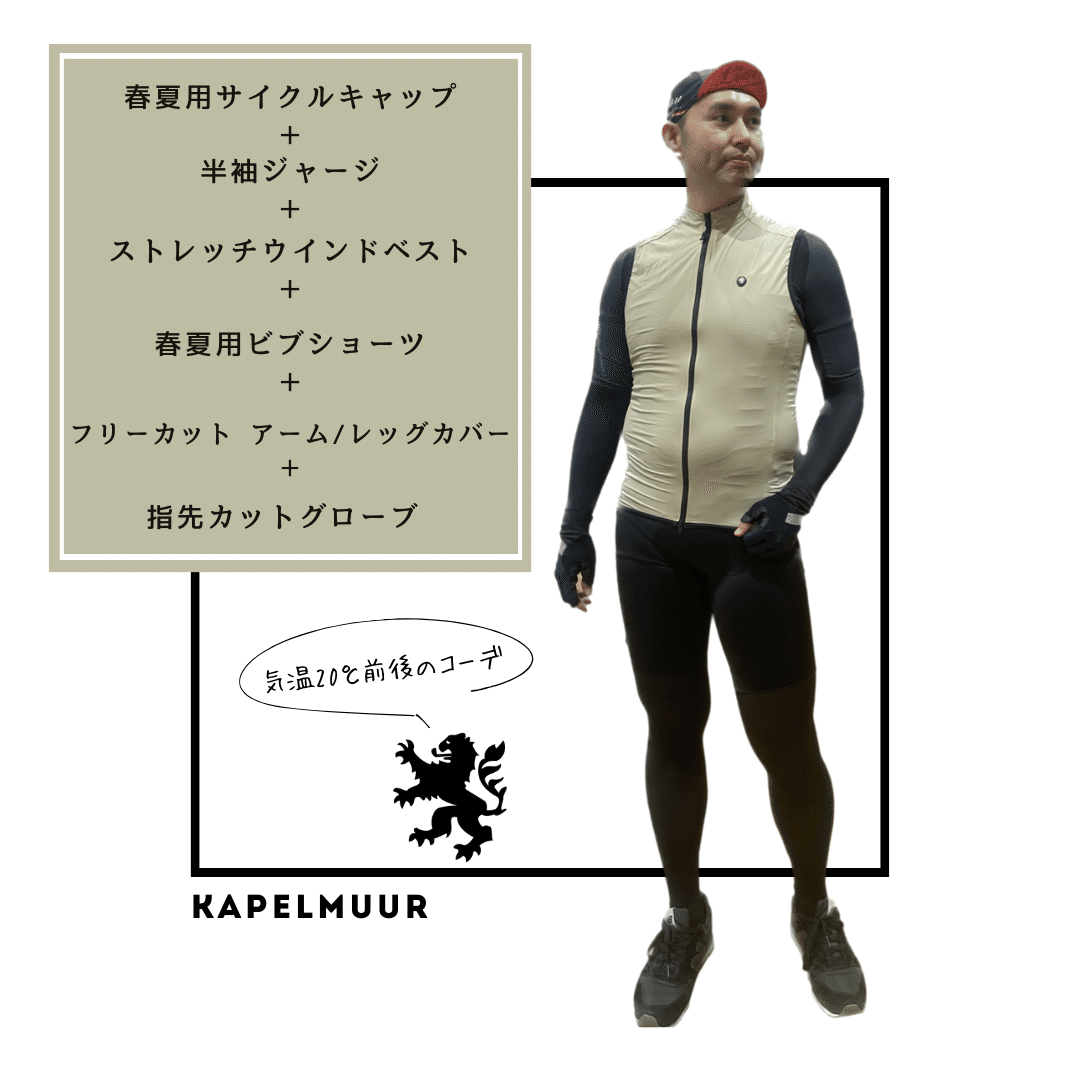カペルミュール] サイクルジャージ 秋冬 【10℃~15℃】 ライト