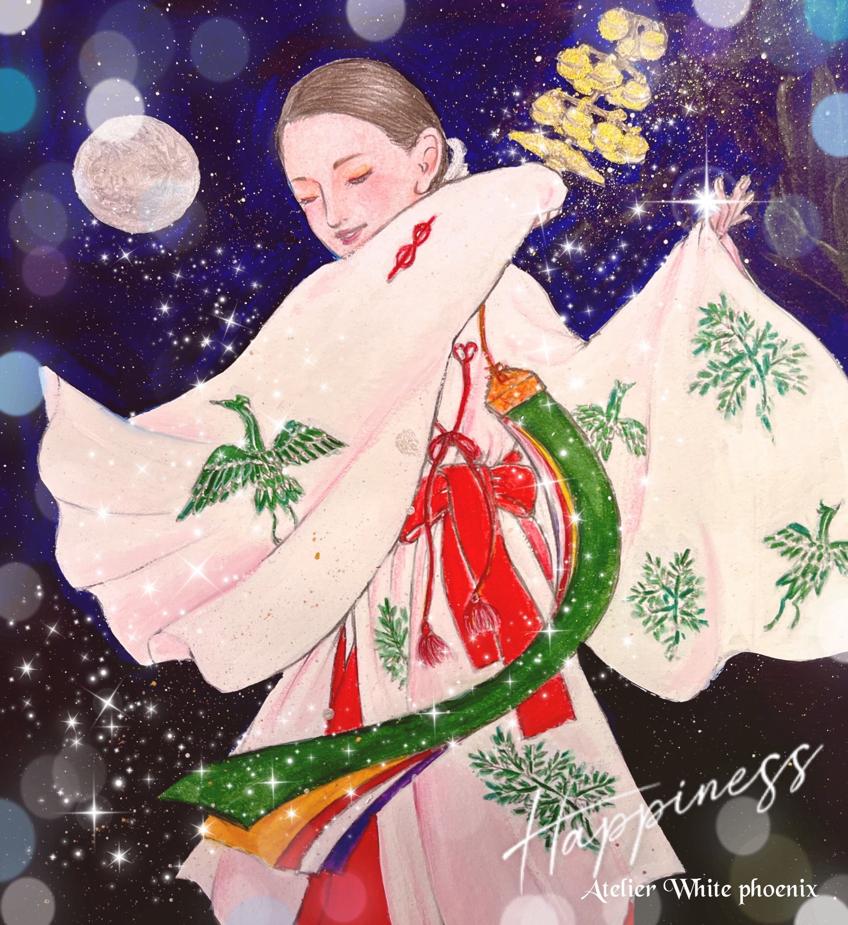 「時の女神 祈りのポーズ」原画 本物 一点物 額付き 絵画 masa 時の女神 祈りのポーズ」原画 本物 一点物 額付き 絵画 masa 豊穣の