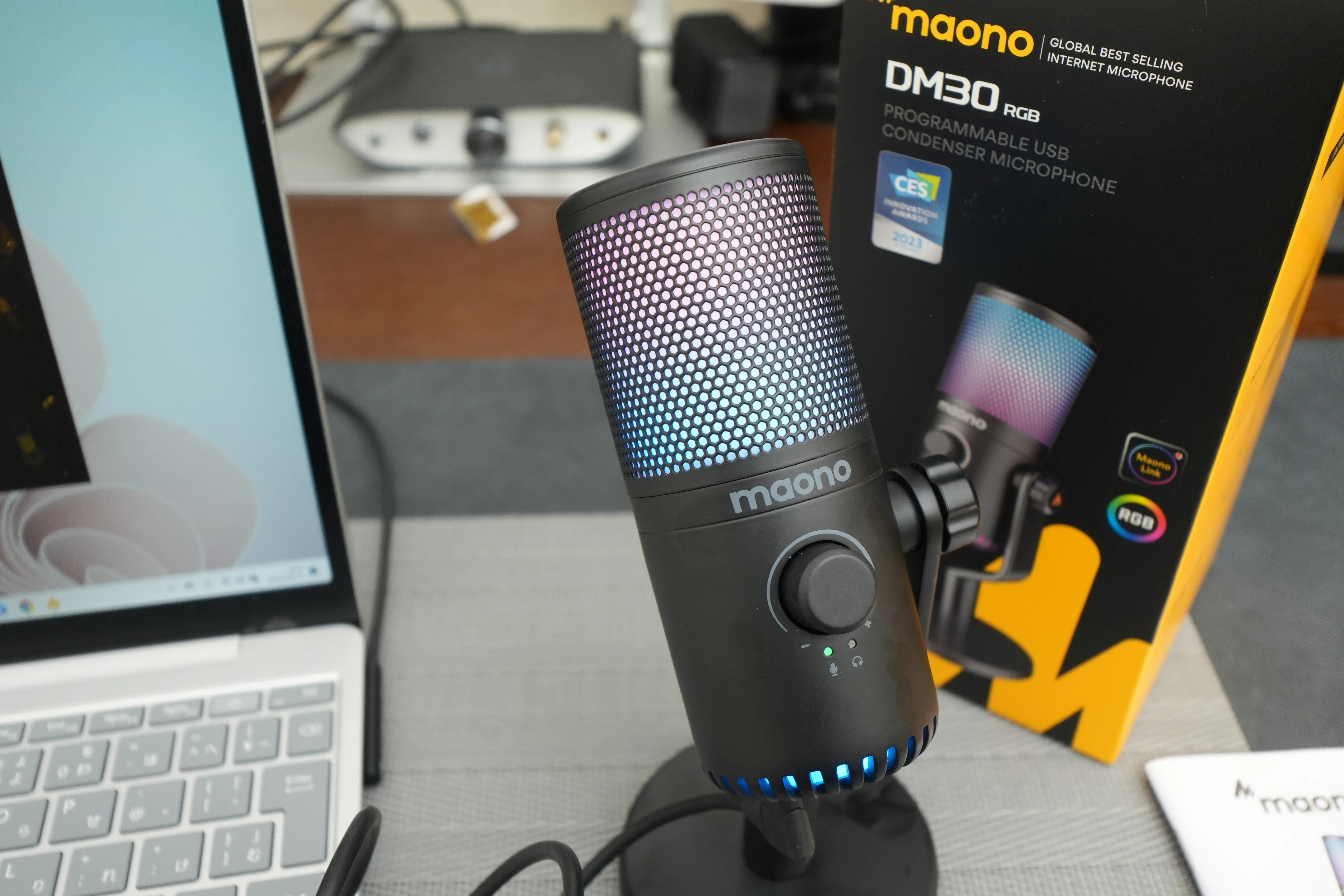 レビュー品】Maono DM30RGB コンデンサーマイク｜物欲名古屋人