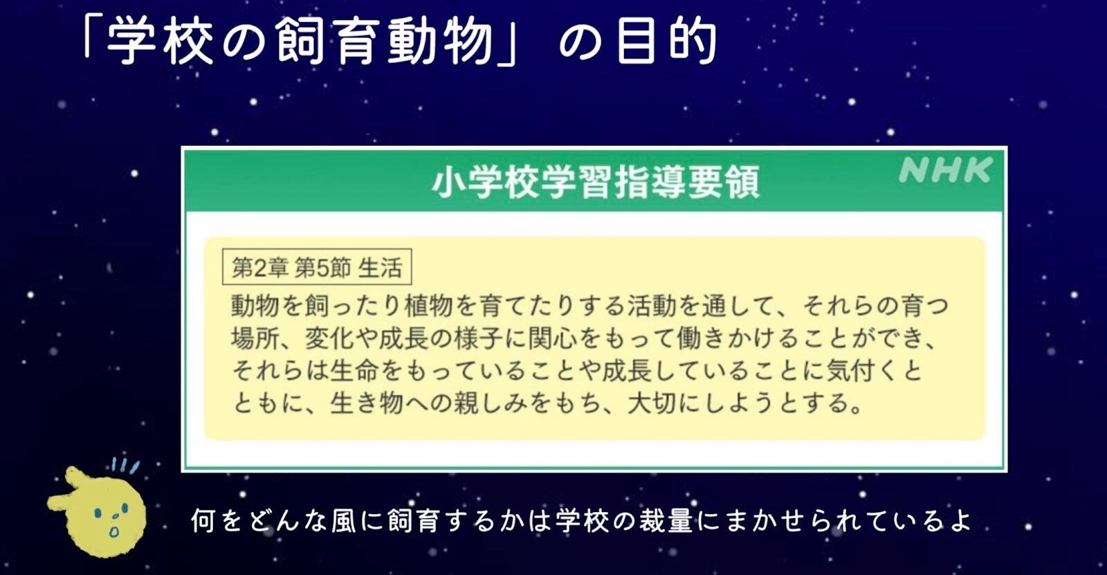 第16夜 学校飼育動物を考えなおす｜どうぶつたちの眠れない夜に